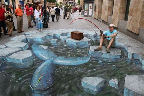 3D Illusions Julian Beever Oh Crumbs 3d Street Art Street Chalk