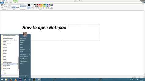 Notepad Video 1 How To Open Notepad Youtube