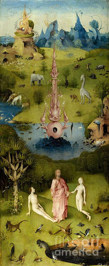 First Panel Of The Garden Of Earthly Delights By Hieronymus Bosch