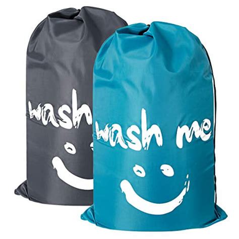 2 Pack Extra Large Travel Laundry Bag Set Nylon Rip Stop Dirty Clothes