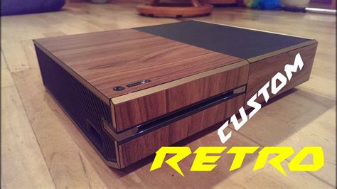 Custom Xbox One I Retro Xbox One Mod I Wood And Gold Youtube
