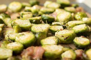 Roast, shaking pan every 5 minutes, until sprouts are quite brown and. Garlic Roasted Brussels Sprouts with Bacon - Chef Shamy