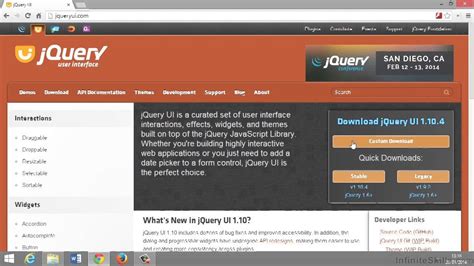 Jquery Ui Tutorial Downloading Jquery Ui Youtube