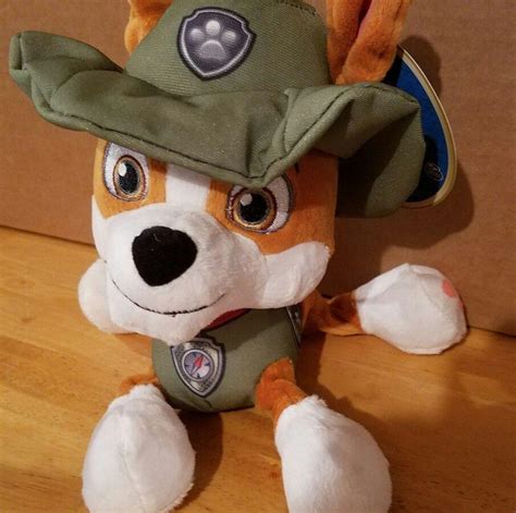 Paw Patrol Jungle Rescue Tracker Plush Toy 8 Inch Stuffed Animal Nwt