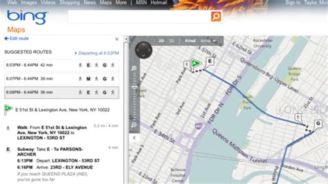 Bing Maps Adds Transit Directions For 11 Cities More To Come