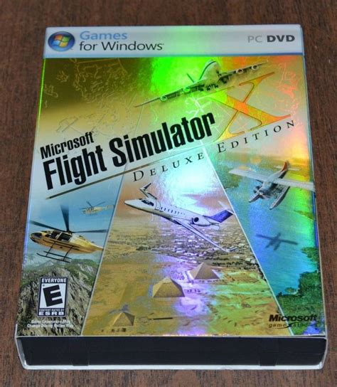 Microsoft Flight Simulator X Deluxe Edition Pc 2006 In Case With