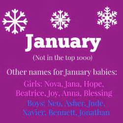 Beloved Calender Names Whats Usable And Whats Not January Baby