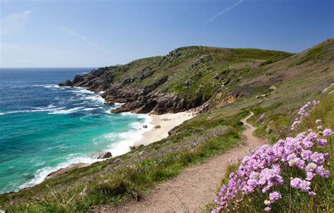 South West Coast Path At Porthchapel Beach Cornwall Guide Images