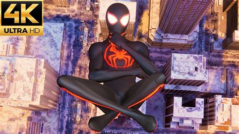 Spider Man Miles Morales Pc Across The Spider Verse Suit Free Roam