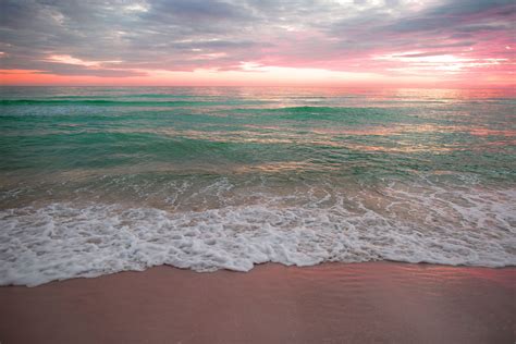 Sunset Image Of Ocean Waves Crashing Against The Shoreline Sunset Images Beach Images Sunset