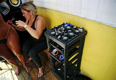 Brazilian Women Use Masking Tape To Create The Tiniest Tan Lines In Rio