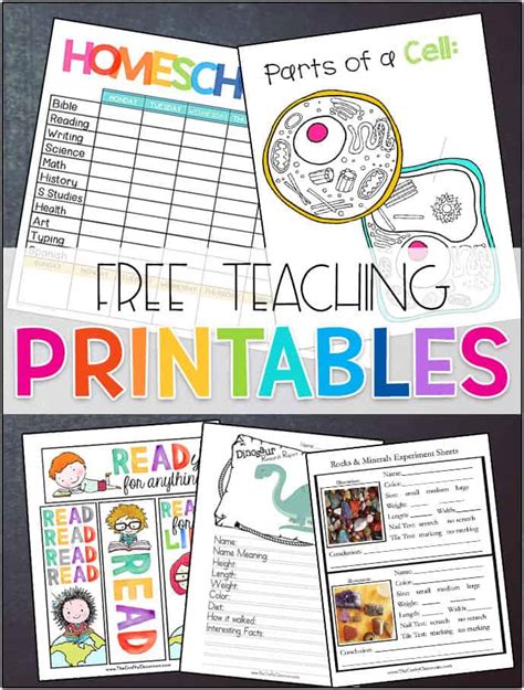 Free Homeschool Printables The Crafty Classroom