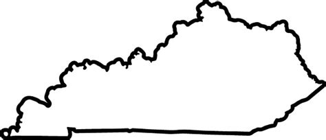 Kentucky Outline Decal Sticker 02