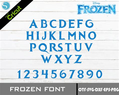 Frozen Font Svg Frozen Alphabet Png Frozen Elsa Ttf Digital Download