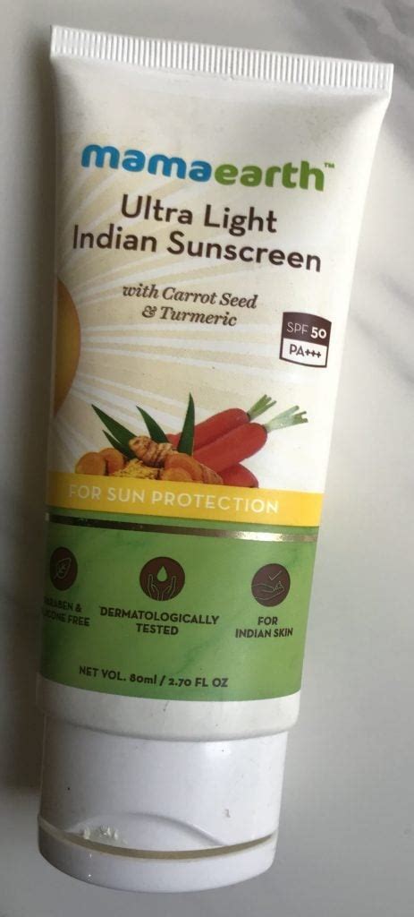 Mamaearth Ultra Light Indian Sunscreen Review Naturally Happy Mom