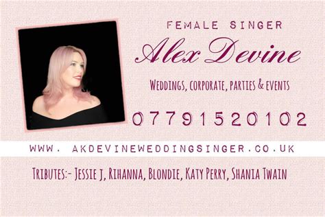 Alex Devine Wedding Singertribute Artist