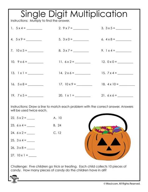 Halloween Math 3rd Grade