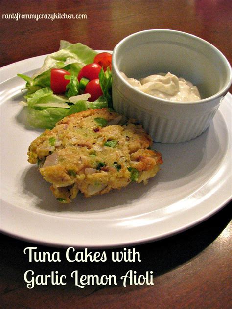 Tuna Cakes With Garlic Lemon Aioli Baked Tuna Cakes With A Simple Aioli