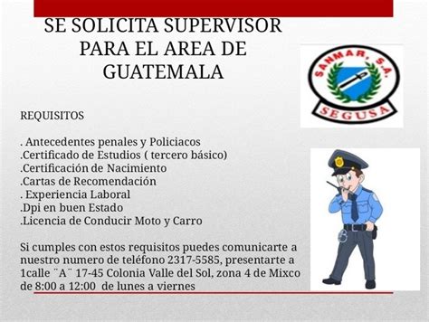 El condominio, adentro de la colonia, tiene portones eléctricos, seguridad veinticuatro horas. Sanmar Segusa gt - Security Guard Service - Mixco ...