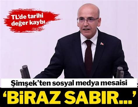 Sözcü on Twitter Hazine ve Maliye Bakanı Mehmet Şimşek Biraz sabır