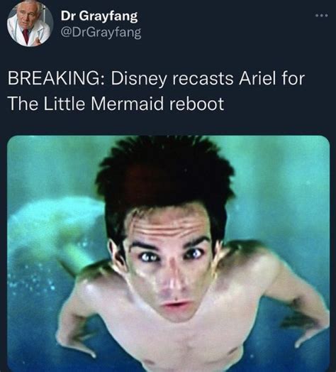 Disney Recasts Ariel For Little Mermaid Reboot Zoolander Meme Shut