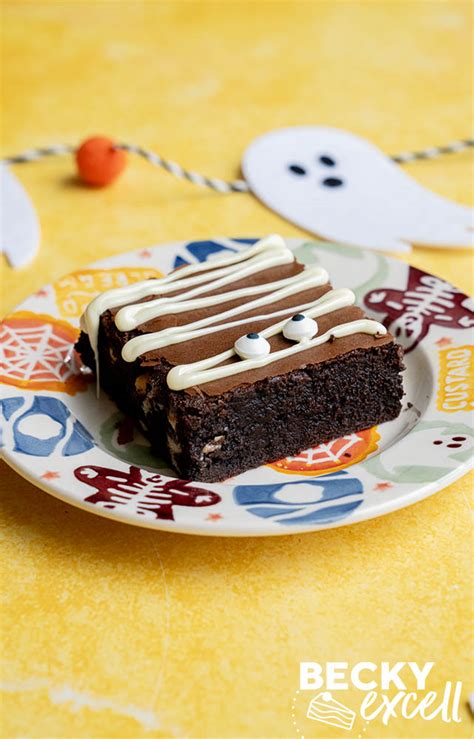 Gluten Free Halloween Mummy Brownies Recipe