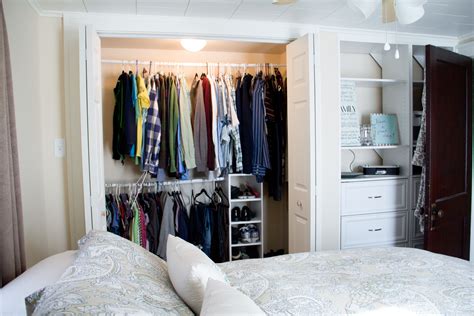 Add stackable storage cubes to make use of the space between the clothes and the floor, and use storage bins and totes to contain small items like. Small Bedroom Closet Organization Ideas - HomesFeed