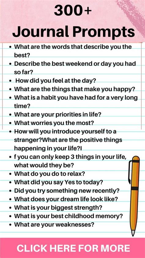 300 Self Growth Journal Prompts For Kids And Adults Kids N Clicks
