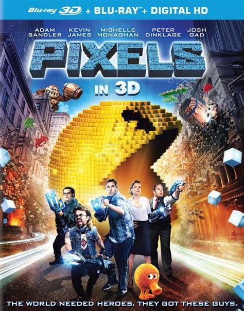 Pixels 3d Blu Ray 2 Discs Blu Rayblu Ray 3d 2015 Best Buy