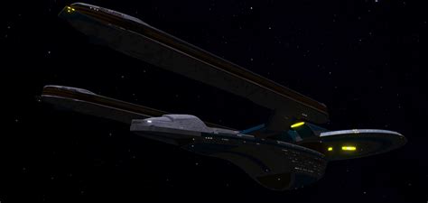 3d Model Star Trek Uss Excelsior Ncc 2000 Starship Vr Ar Low Poly