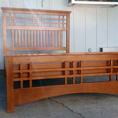 Craftsman Style Bed Custom Wood Furniture Maker Ca