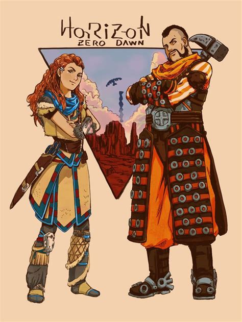 Aloy And Erend By たのしだ Horizon Zero Dawn Aloy Horizon Zero Dawn