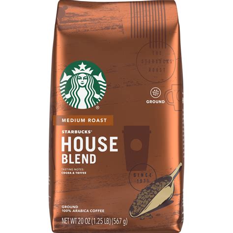 Starbucks Medium Roast Ground Coffee — House Blend 20 Oz From Smart