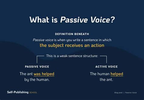 That is when a subject does an action to an object. Passive Voice: What is Passive Voice & How to Improve it with Examples