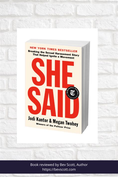 Book Review She Said Breaking The Sexual Harassment Story Artofit