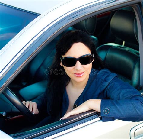 Beautiful Young Businesswoman In Her Car Picture Image 9887587