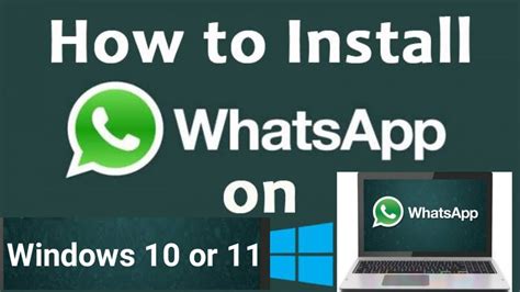How To Install Whatsapp Windows 10 Laptop How To Download Whatsapp In
