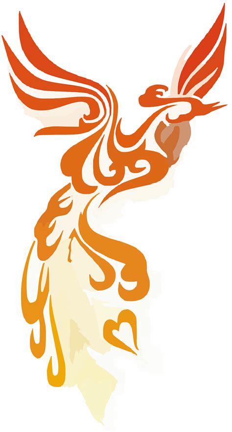 Phoenix Flames Rising Free Vector Graphic On Pixabay