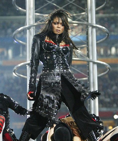 Janet jackson and justin timberlake performing rock your body together at the 2004 super bowl, during which the infamous wardrobe malfunction occurred. Janet Jackson Super Bowl Show Mishap In The Me Too Era