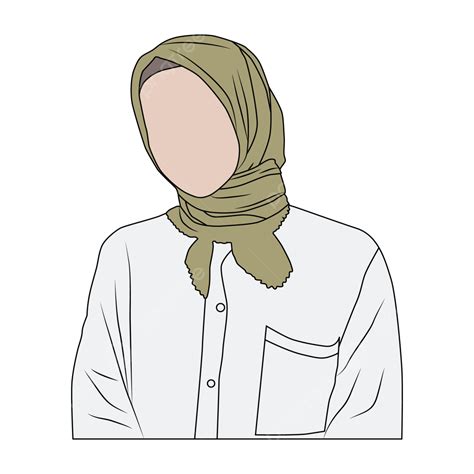Hijab Muslim Woman Vector Design Images Hijab Muslim Woman Character