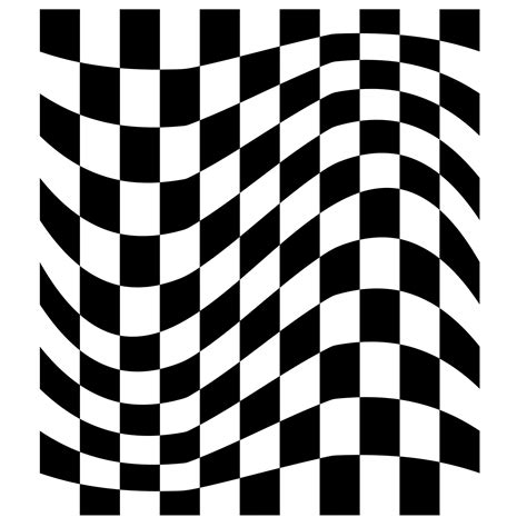 Wavy Checkered Pattern Svg Warp Checkered Png Groovy Checkered Svg