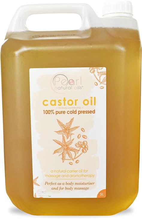 5 Litres 100 Pure Cold Pressed Castor Oil 5 Litres Uk Health And Personal Care