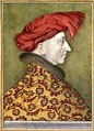 Louis II d'Anjou, roi de Naples, †1417. Dessin d'après un pastel ...