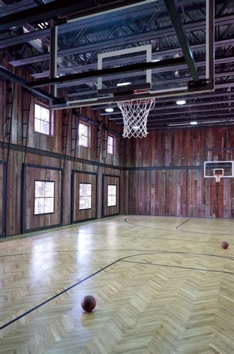 Old Barn Turned Into A Basketball Courttotally Cool Home