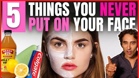 🛑 5 Things To Never Put On Your Face 🛑 Dr Rajani Youtube