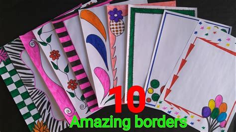 10 Beautiful Borders For Projects Handmade Simple Border Designs On