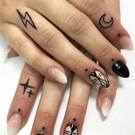 Unlike most temp tattoos, inkbox works by sinking into your skin and doesn't just stick on top. Pin on Stick and Poke Finger Tattoos