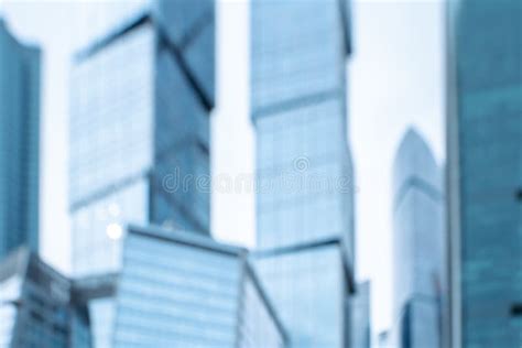 Abstract Blur Modern Architectural Building City Downtown Background