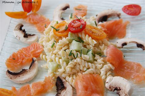Salade de pâtes au saumon fumé