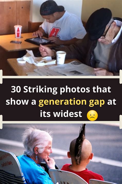 30 Striking Photos That Show A Generation Gap At Its Widest Artofit